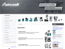 Tablet Screenshot of aircraft-kompressoren.de
